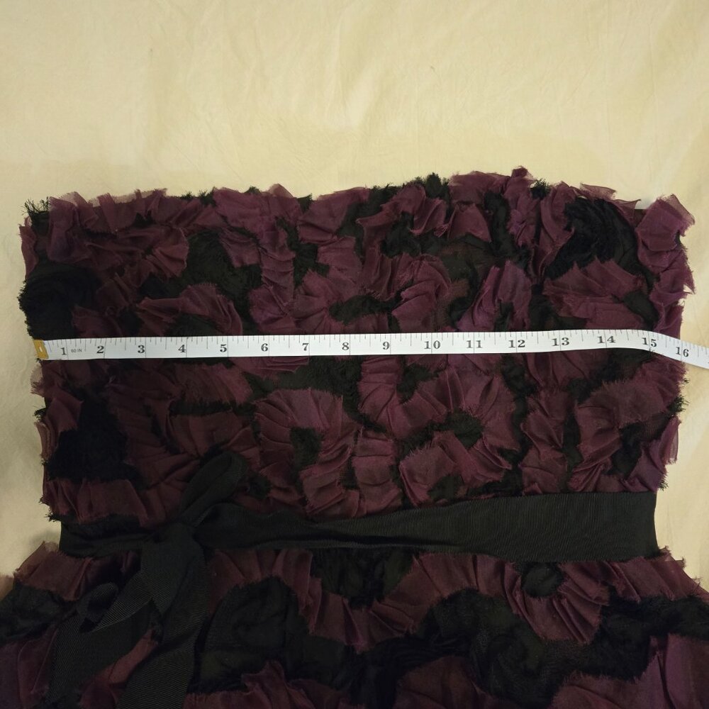 Worn only once! Vintage Monique Lhuillier - Ombre Ruffled Tiered Juneberry Dress - Picture 9 of 9